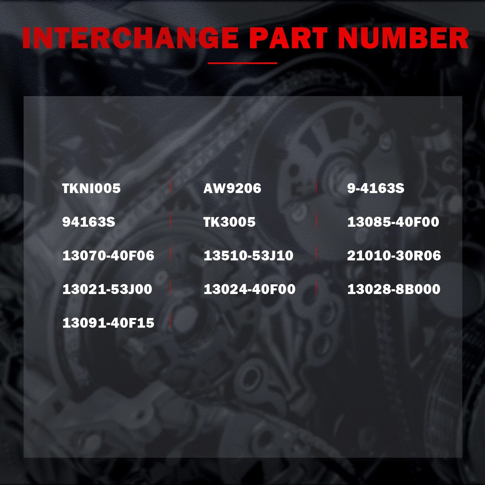 Timing Chain Kit with Water Pump for Nissan Pickup D21 240SX (1989–1997)
