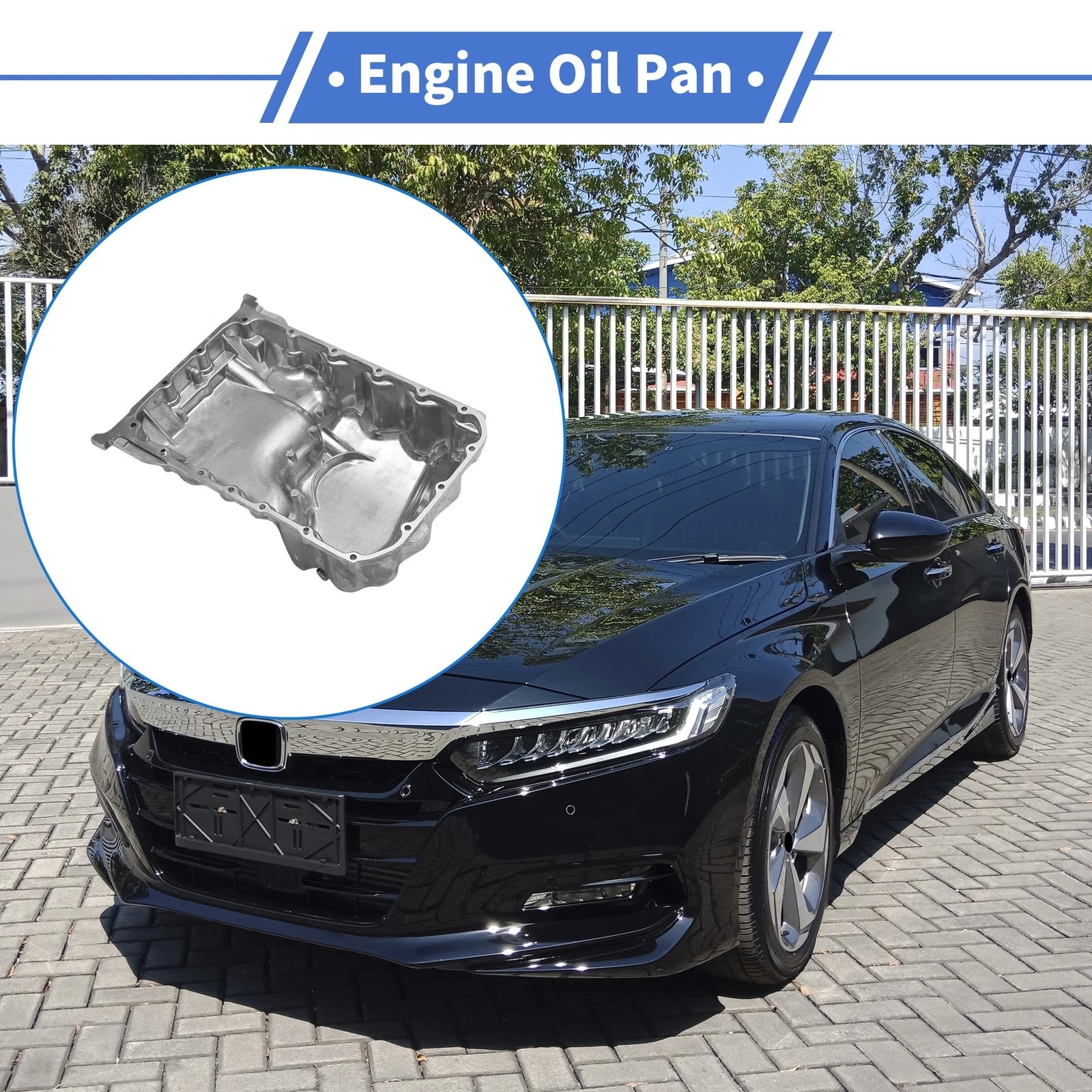 1 Pc Engine Oil Pan No.11200P8AA00 for Honda Accord (1998–2002) Steel