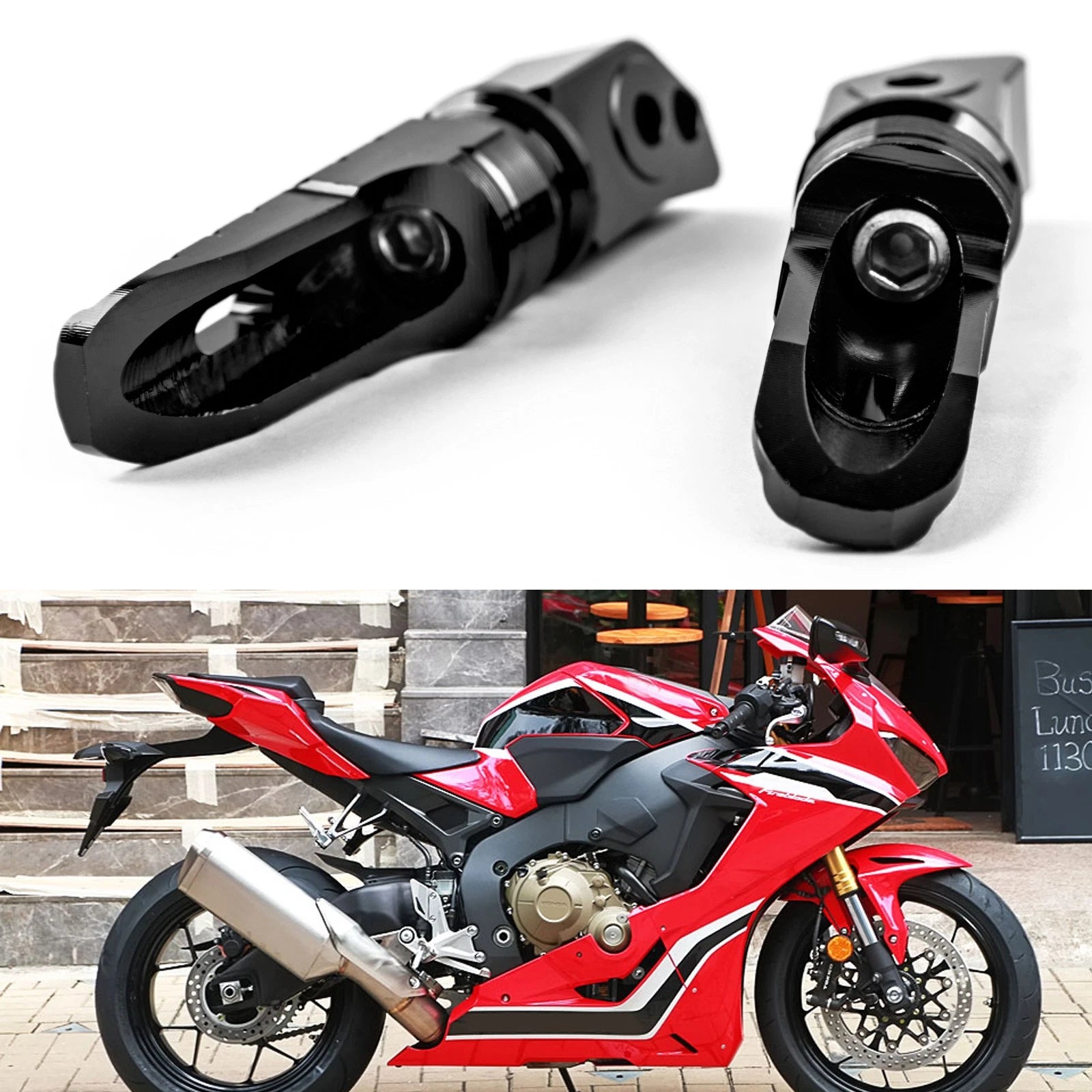 Rear Footrests Foot Pegs for Honda CBR600RR CBR250RR CBR1000RR CB1100 CBR900 (2003–2023)