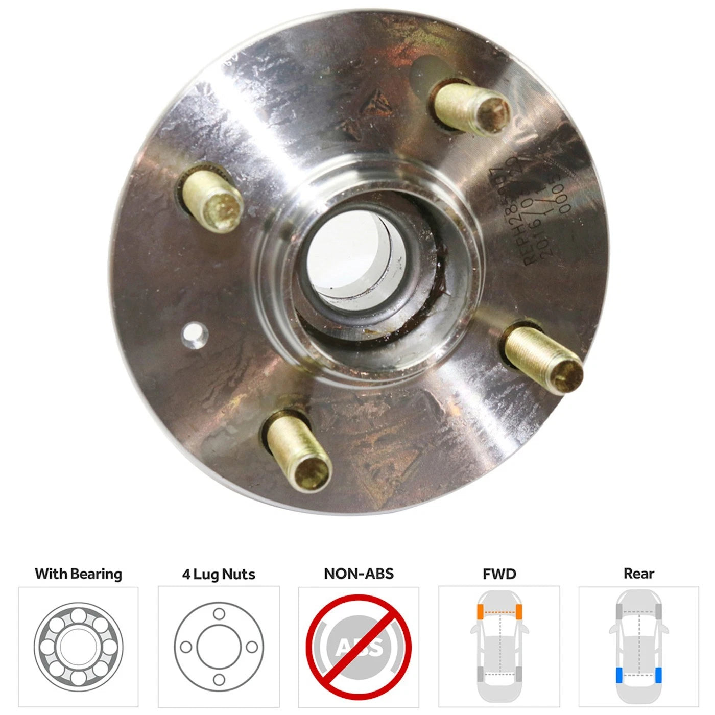 Wheel Hubs for Hyundai Accent (2000–2006) Rear LH & RH