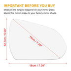 Heated Mirror Glass w/ Backing RH for Hyundai Elantra (2015–2018)