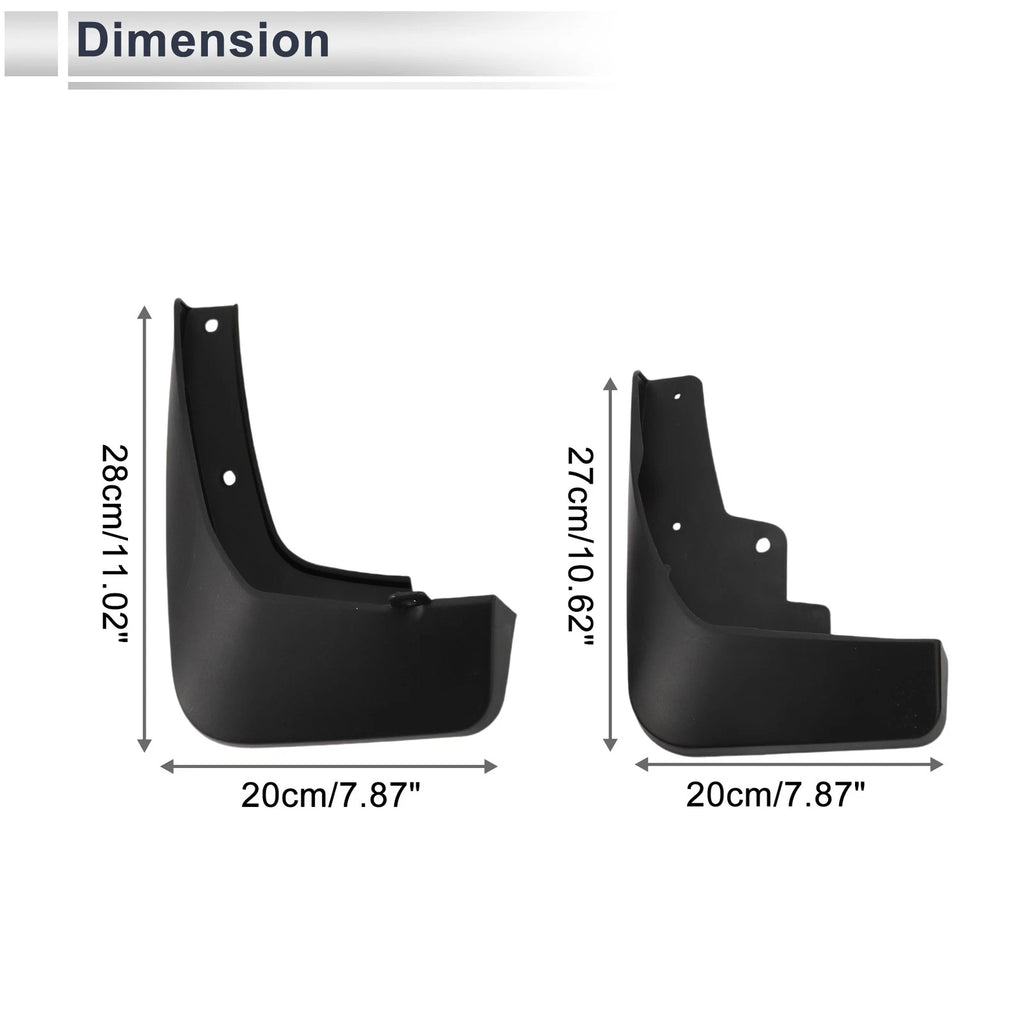 Set of 2 Mud Flaps Splash Guards for Mazda CX-4 (2020–2023)