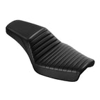 Driver Passenger Seat for Harley Dyna Low Rider Super Glide (1996–2003) Black