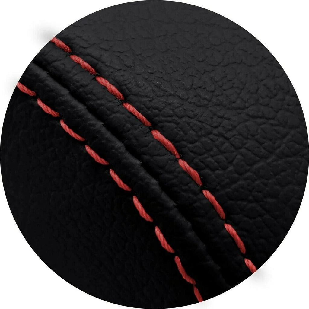 Leather Console Lid Armrest Cover for Chevrolet Cobalt (2005–2010) Red Stitch
