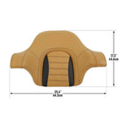 Chopped Trunk Backrest Pad for Harley Touring (2014–2025)