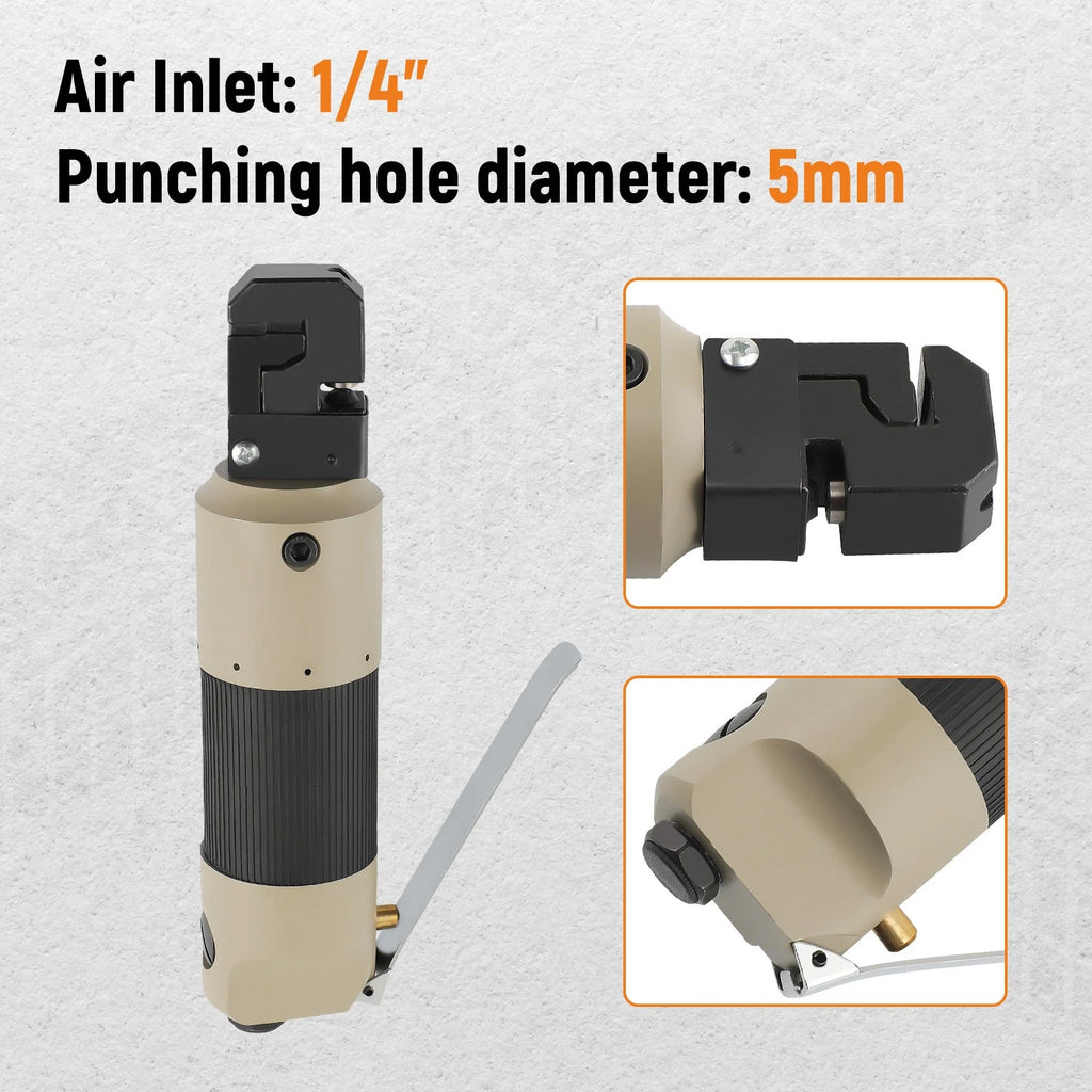 Air Punch Flange Tool for Welding Crimper Sheet Metal (5mm Hole)