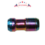 Set of 4 Neo Chrome Extended Dust Cap Steel Lug Nuts for JDM Wheels
