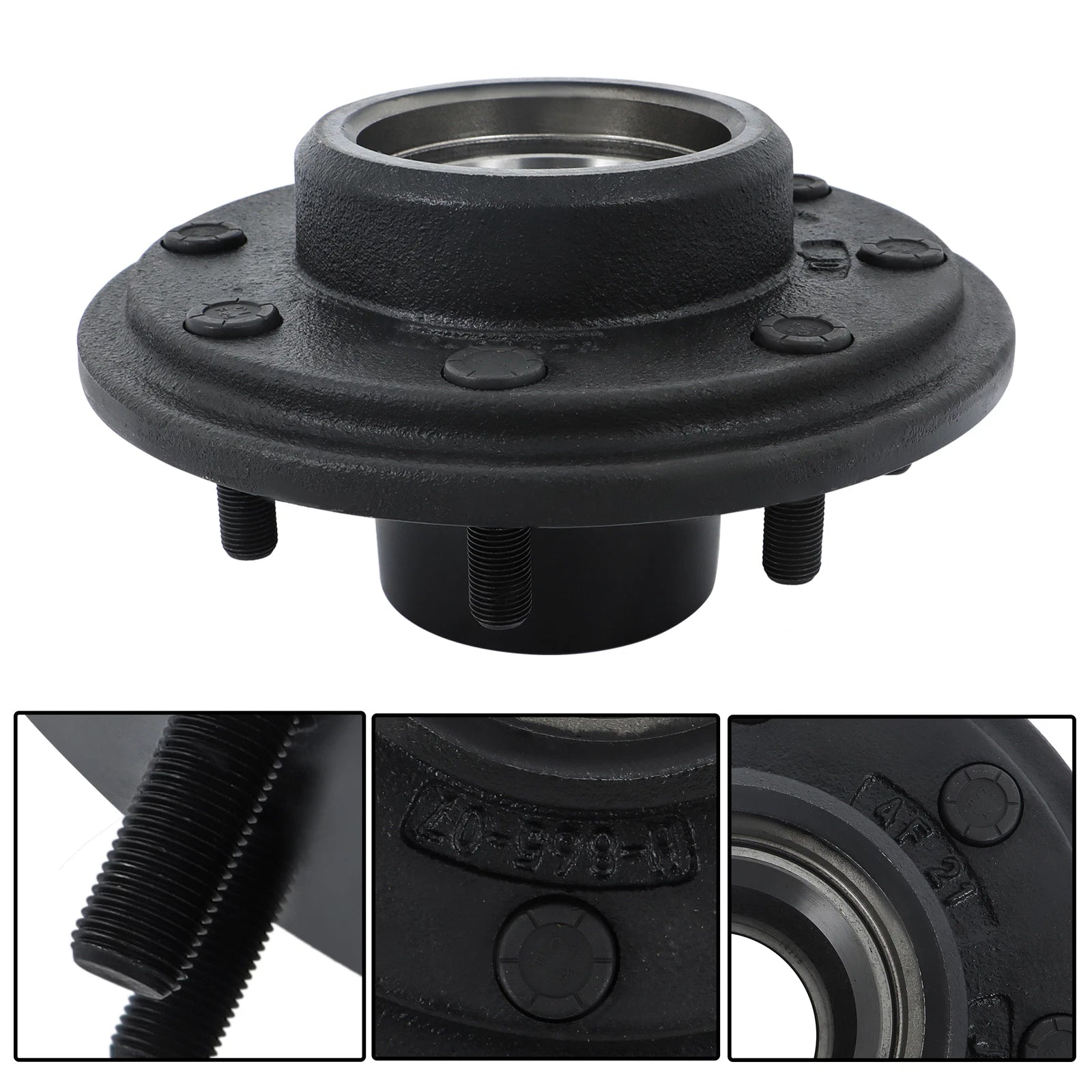 Set of 2 Trailer Hub Kits for 7000lbs Spindle (8 on 6.5")