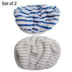 2X Microfibre Cloth Pads for Clean&Steam ZR005801 (Washer Compatible)