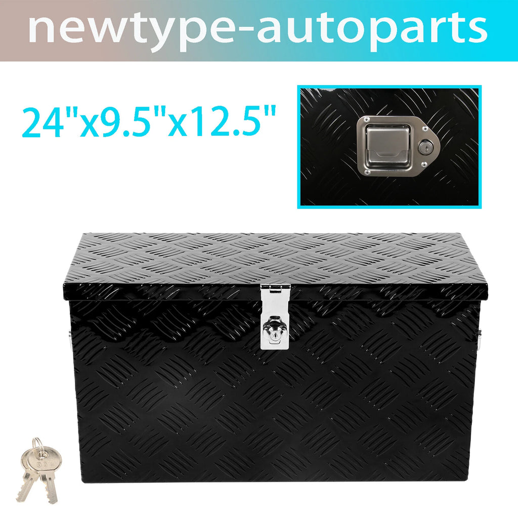 24" Black Aluminium Tool Box for Pickup Truck (Fits )