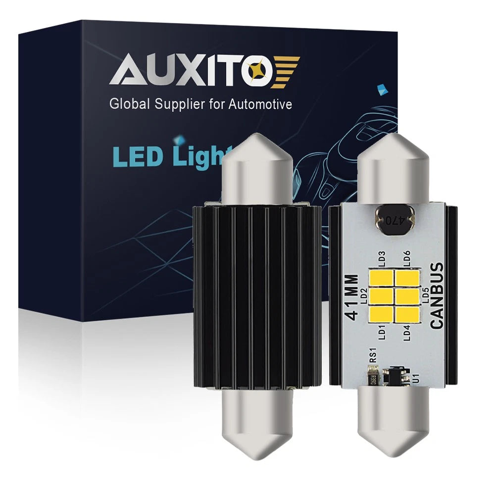 2X AUXITO 578 41MM LED Interior Dome Map Light Bulb for Ford
