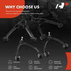 Set of 4 Front Lower & Upper Control Arms w/Ball Joints for Chevy Cadillac GMC