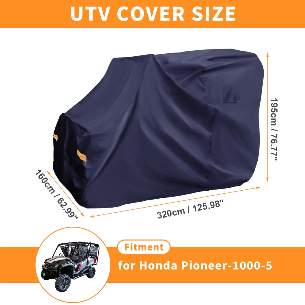 Waterproof UTV Cover for Honda Pioneer 1000-5 (2016–2023) Navy Blue