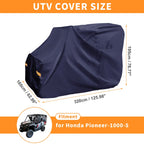 Waterproof UTV Cover for Honda Pioneer 1000-5 (2016–2023) Navy Blue