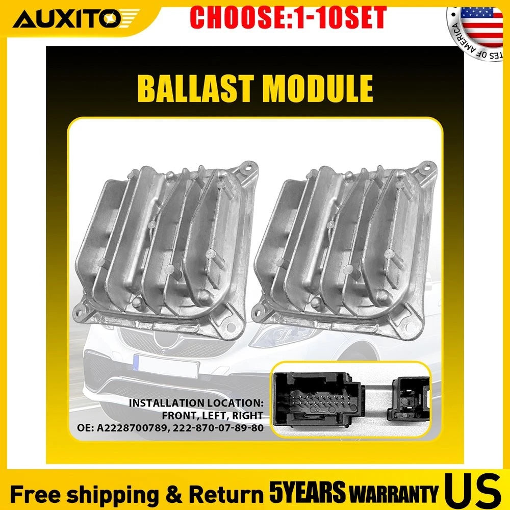 2X LED Headlight Ballast Module for Mercedes GLE350 (2016–2018) A2228700789