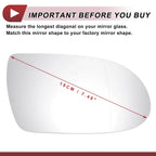 Heated Right Passenger Side Mirror Glass for Mercedes-Benz SL550 (2007–2009)