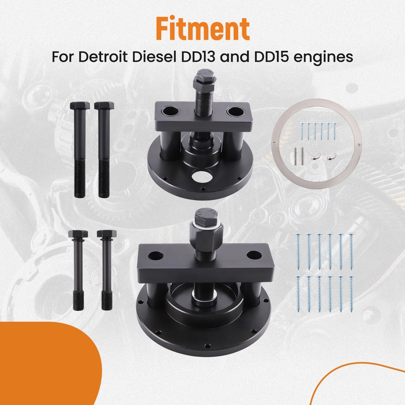 Front Rear Main Oil Seal Service Kit for Detroit Diesel DD13 DD15 (2010–2023)