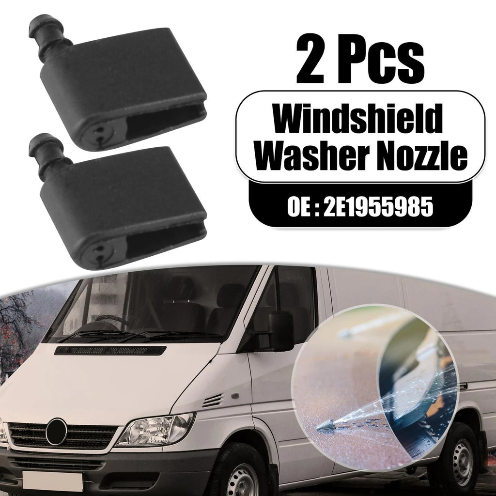 2pcs Front Windshield Washer Nozzle for Mercedes-Benz Sprinter 3500 (2010–2018) OE 2E1955985