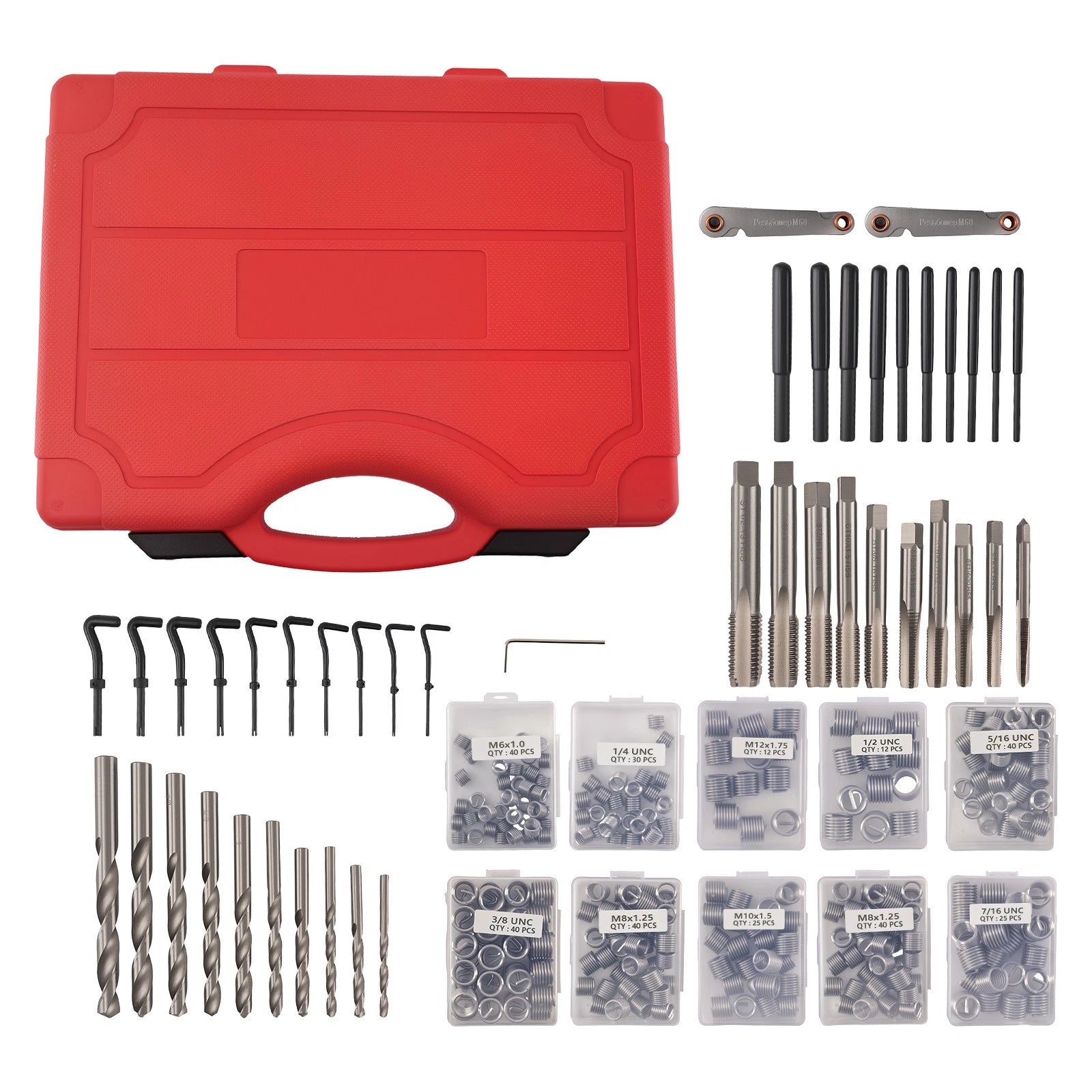Thread Insert Kit for Automotive Engine Repair (338-Piece) (SAE/Metric)