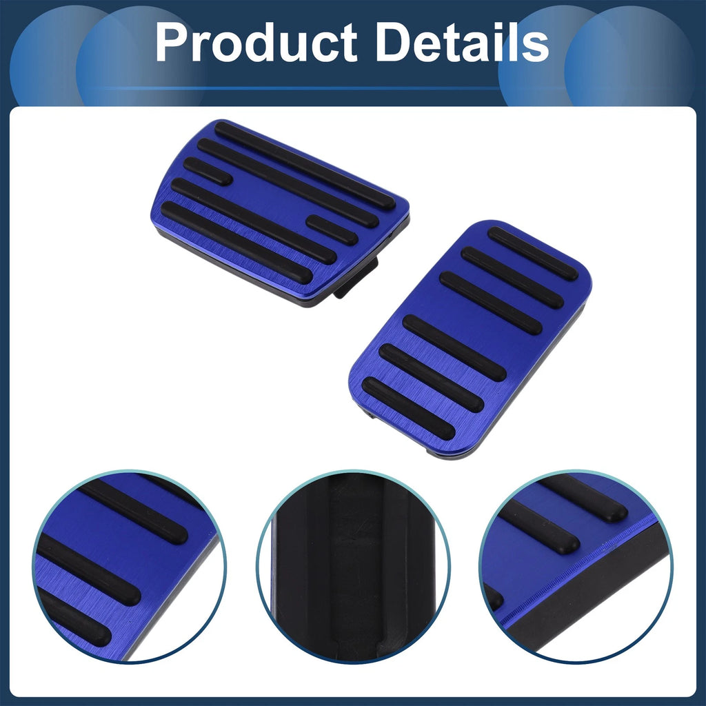 2 Pcs Manual Foot Accelerator Pedal Covers for Honda Step Wagon  Blue