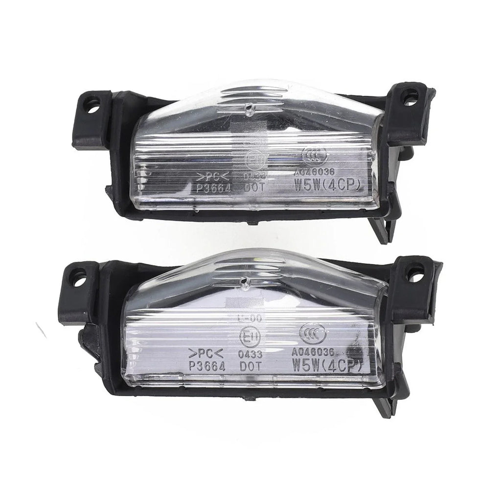 2 x License Plate Light Rear Bumper Lamp Housing Cover for Mazda 3 (2009–2013)