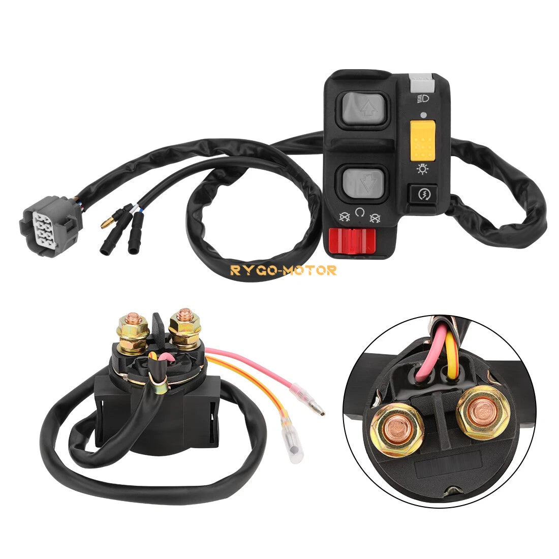 Handlebar & Starter Relay Switch for Honda Recon 250 ES TRX250TE (2002–2004)