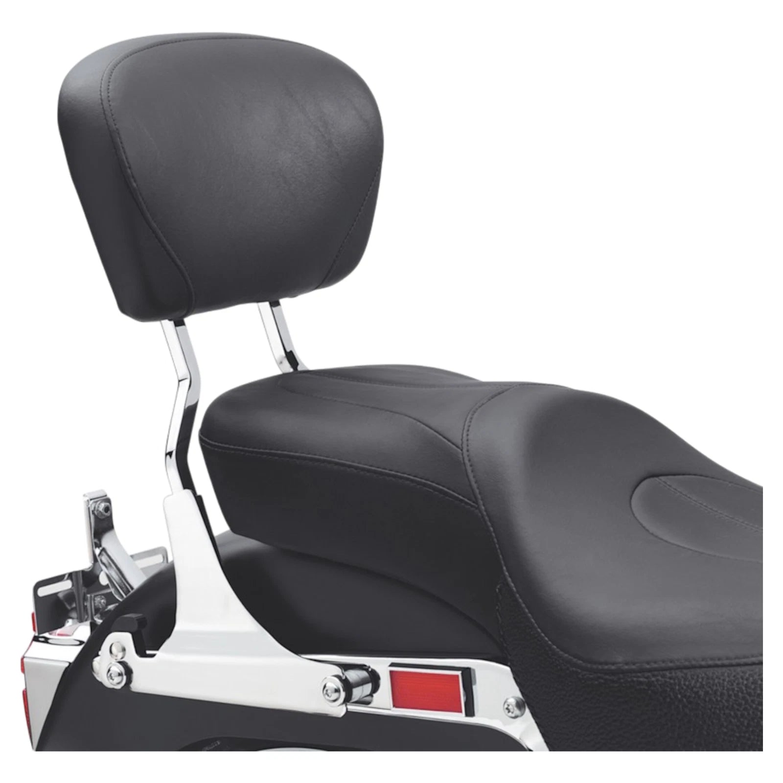 Genuine Black Smooth Bucket Low Passenger Backrest Pad for Harley Davidson (1998)