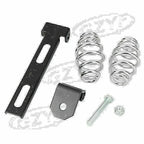 Sliding T-Bar + 2x Solo Seat Barrel Spring Mounting Kit for Motorcycle