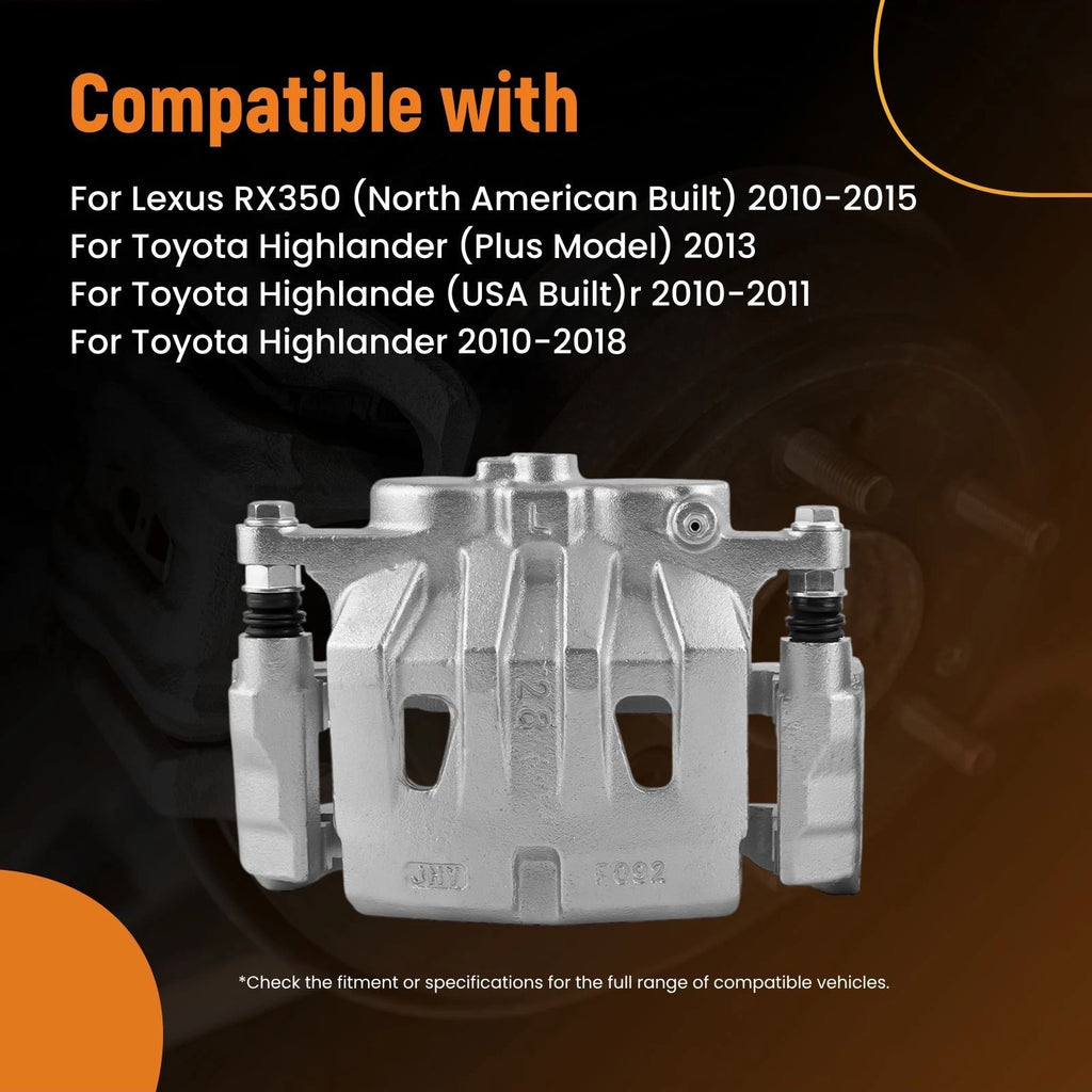 Brake Caliper for Toyota Highlander Sienna Lexus RX350 450h (2010–2019) Front Left