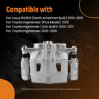 Brake Caliper for Toyota Highlander Sienna Lexus RX350 450h (2010–2019) Front Left