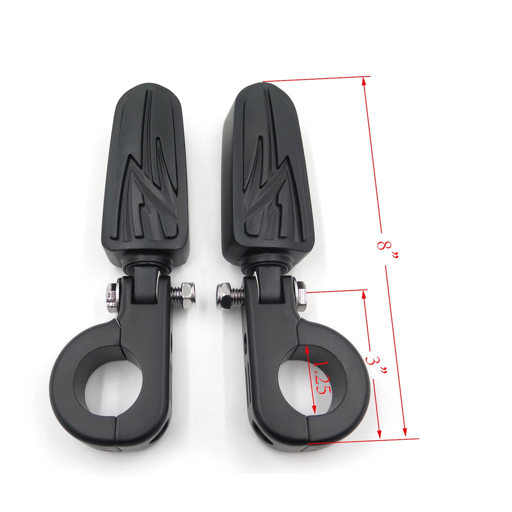 Foot Peg Kit for Yamaha XV250 XV400 XV535 (1.25" Engine Guard)