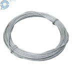Galvanized Steel Cable 3/16 in x 50 FT 7X19 Strands 4200lbs Strength