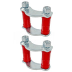 2X Rear Leaf Spring Polyurethane Shackle for Chevrolet Bel Air 150 210 (1955)