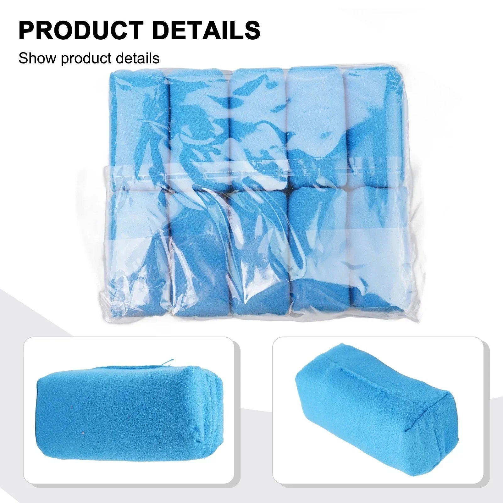 Suede Sponge Applicator / 8cm Square / Suede Sponge Applicator for Car Detailing