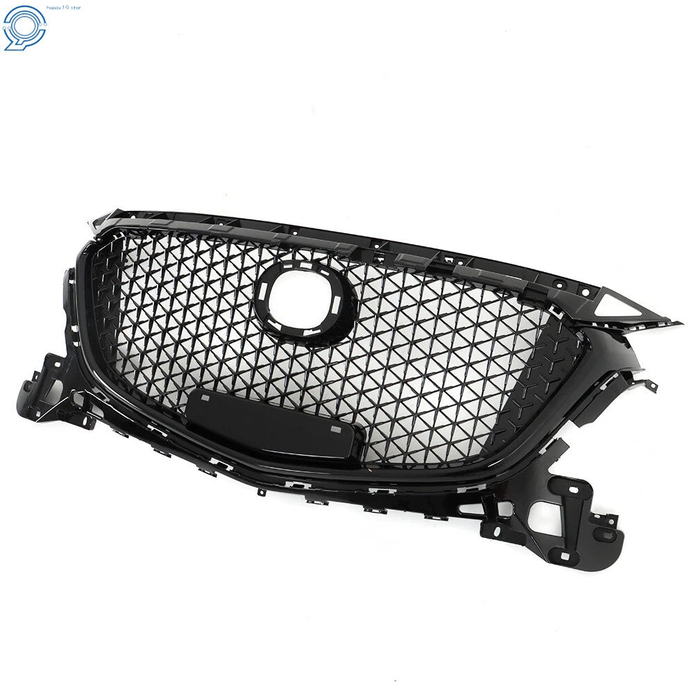 Honeycomb Grille for Mazda 3 Axela (2017-2018) Black Front Bumper