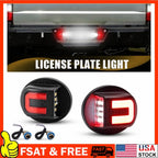 2X Red Tube LED License Plate Tag Light for Ford F150