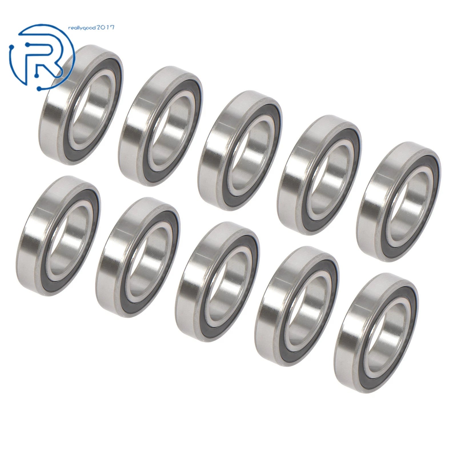 2X Rubber Sealed Deep Groove Ball Bearing 6008-2RS 40mm ID 68mm OD