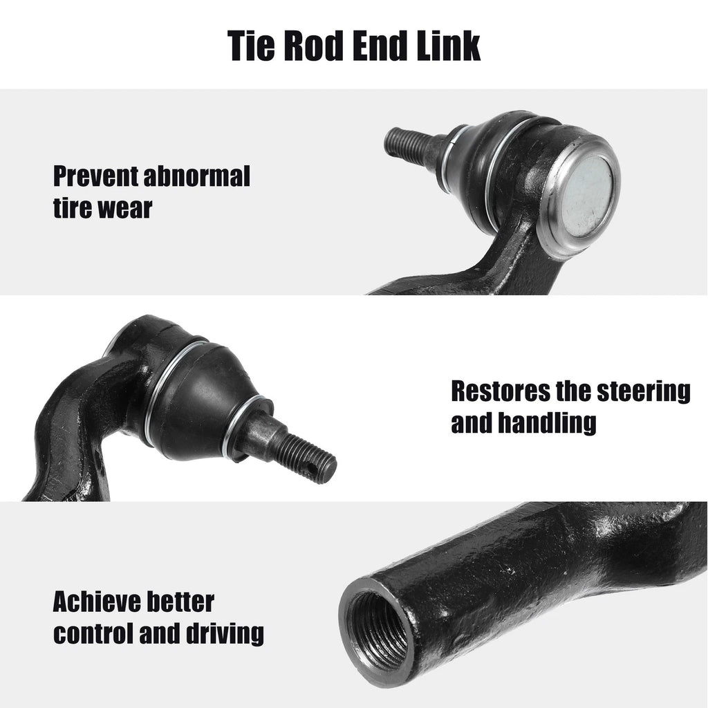 2 Pcs Front Sway Bar Links & Outer Tie Rod End for Mazda 3 (2004–2013)