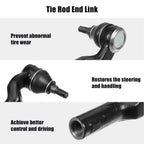 2 Pcs Front Sway Bar Links & Outer Tie Rod End for Mazda 3 (2004–2013)