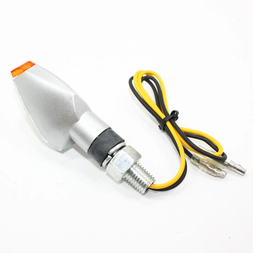 12V LED Indicator Turn Signal Light for Silver PIT Dirt Motorcycle Bike MX