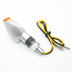 12V LED Indicator Turn Signal Light for Silver PIT Dirt Motorcycle Bike MX