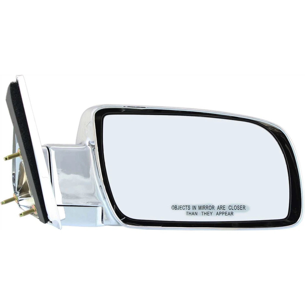 Set of 2 Manual Mirrors for Chevy GMC C1500 K1500 Chrome