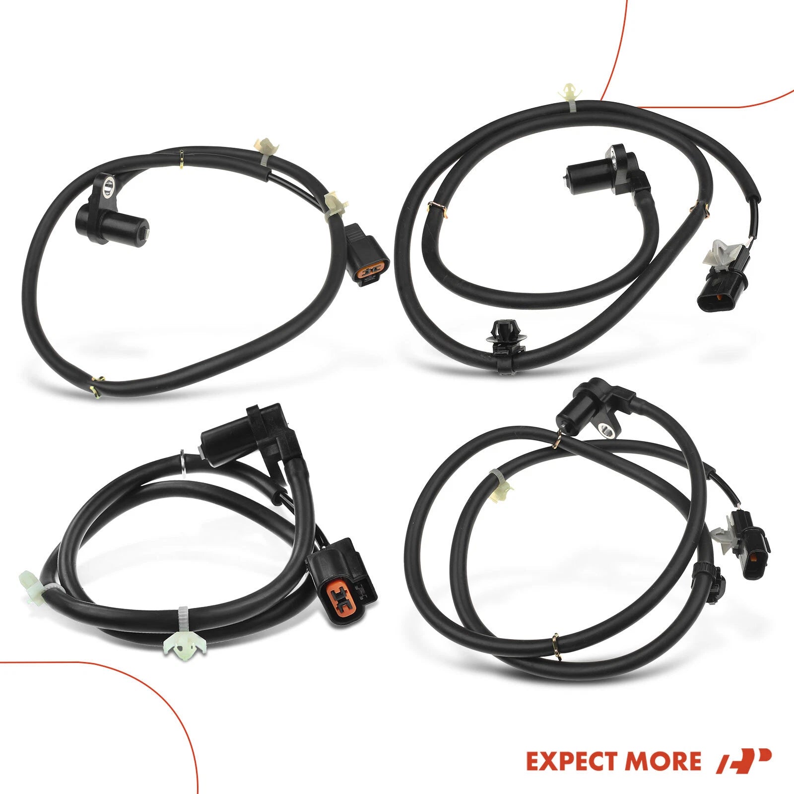 Set of 4 ABS Wheel Speed Sensors for Mitsubishi Outlander (2003–2006)