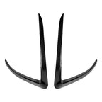Front Fog Light Eyebrow Cover Trim Kit Carbon Fiber for Tesla Model X (2015–2020)