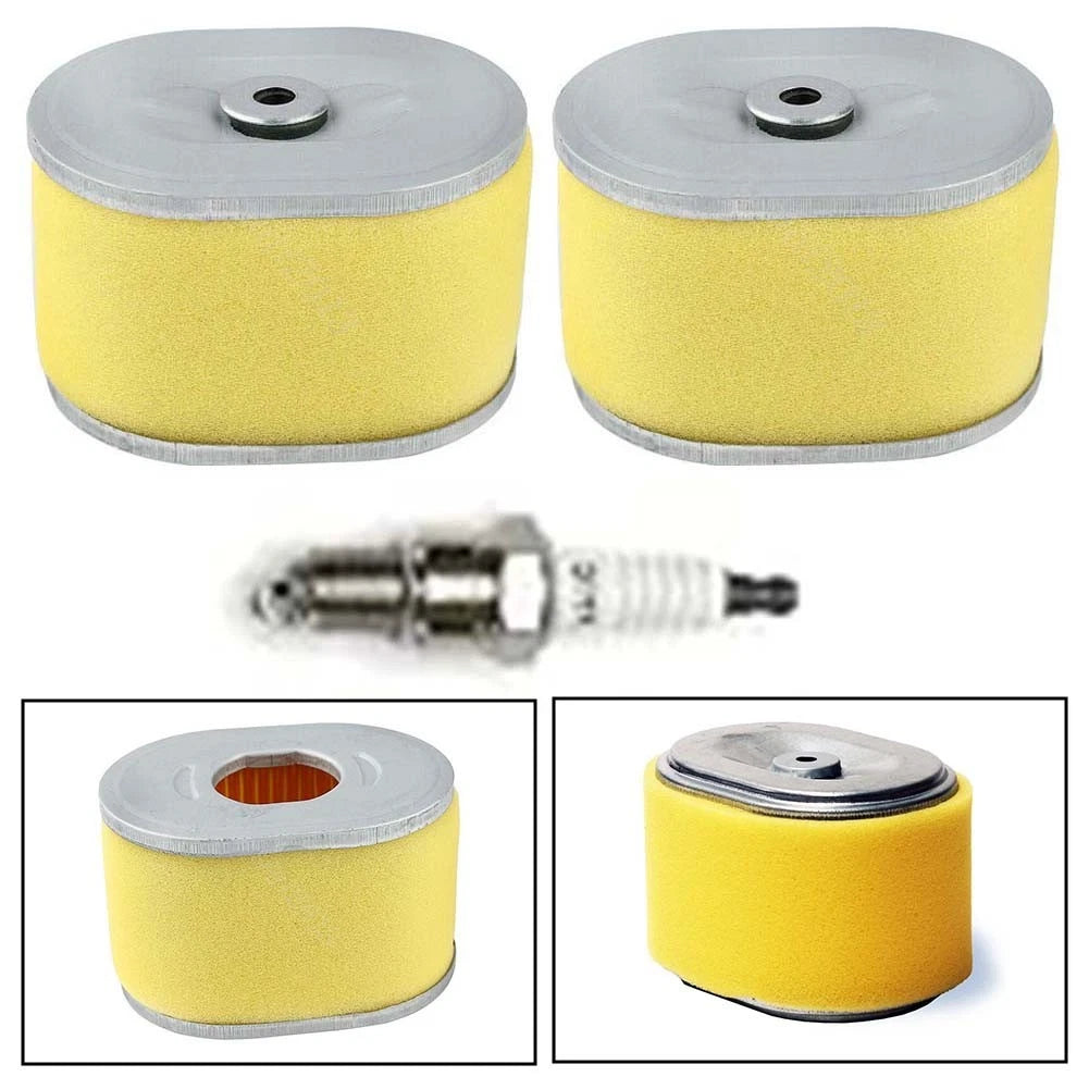 2 Pack Air Filter Kit with Spark for Honda GX140 GX160 GX200