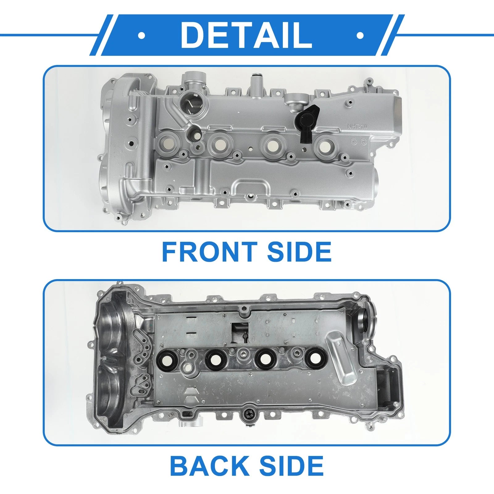 Front Engine Valve Cover w/ Gasket No. 25201395 for Chevrolet Malibu (2013–2022)