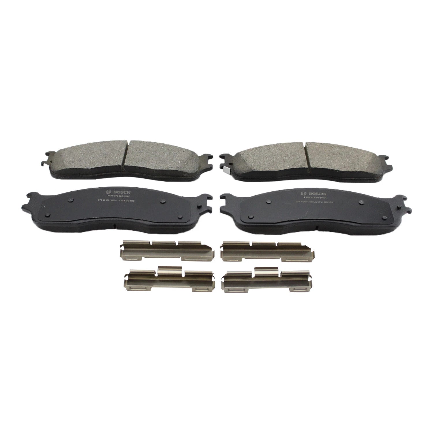Set of 4 Bosch QuietCast Front Ceramic Brake Pads for Dodge Ram 1500 2500 3500 (2002–2023)