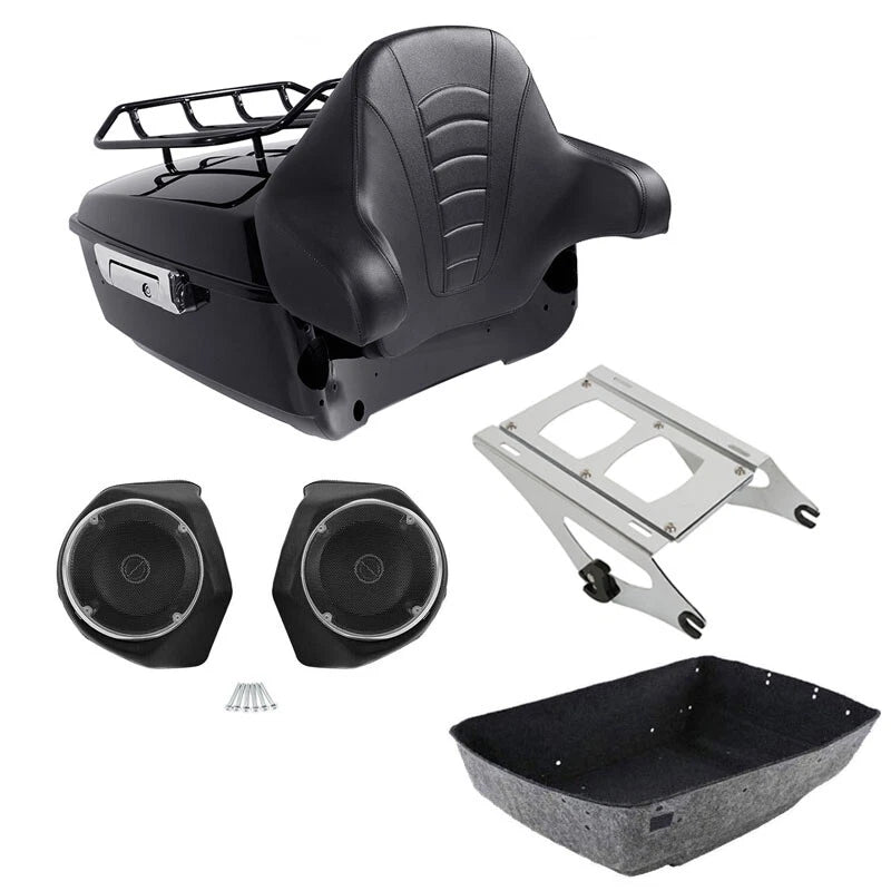 Trunk Luggage Rack Pad Speaker for Harley Touring Road Glide (2014–2026)