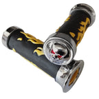 7/8" Yellow Flame Hand Grips for Kawasaki Z1000 Z750 ER6n ER6f ZRX (2003–2023)