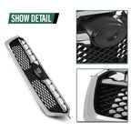 Front Bumper Upper Grille Assembly for Subaru Impreza (2012–2016) Black Chrome